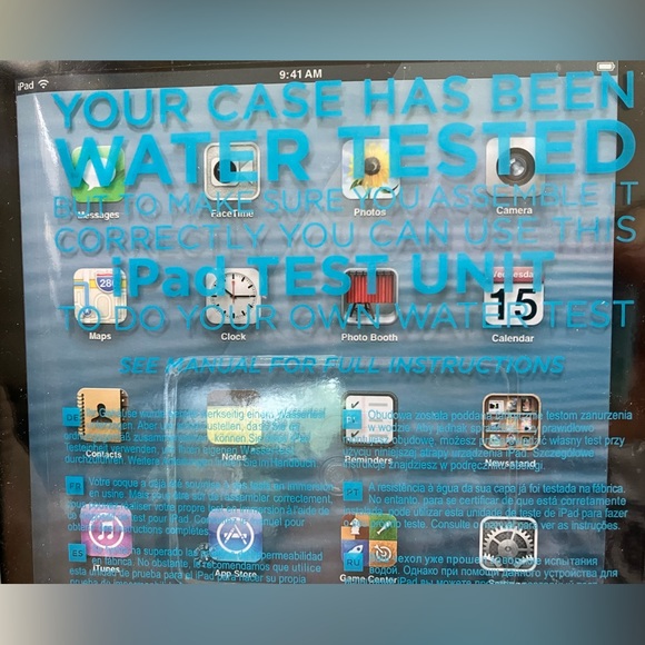 IPAD water tested protector, also snow,dirt,shockproof. Manual inside. - Picture 3 of 4